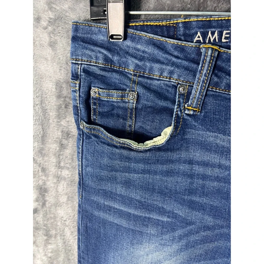 American Eagle Flex Medium Wash Slim Stretch Denim Jeans Mens 32x26